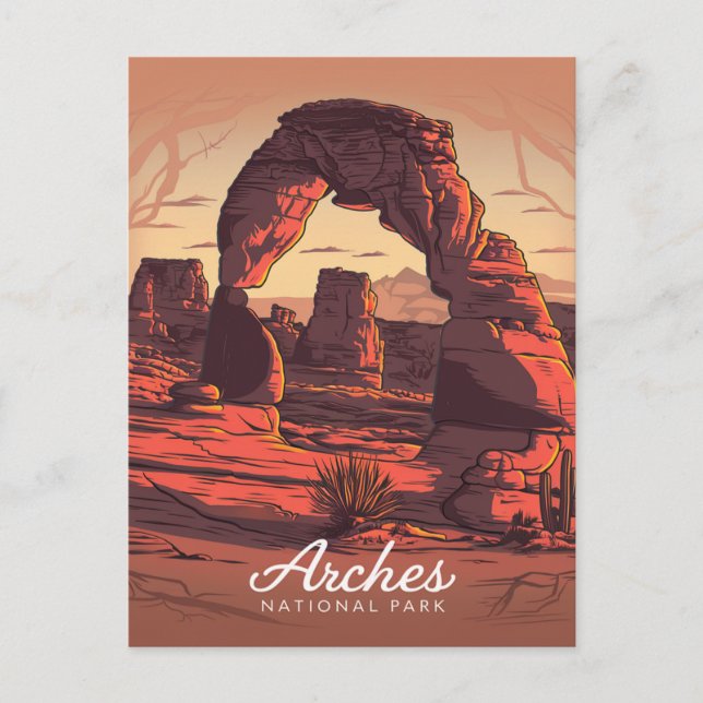 Cartes Pour Fêtes Annuelles Parc national des Arches Sandstone (Devant)