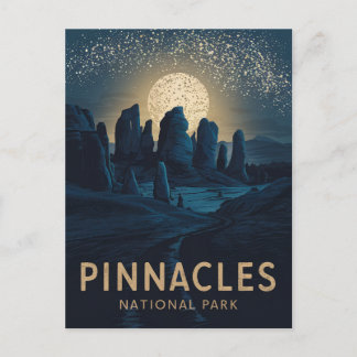 Cartes Pour Fêtes Annuelles Parc national des Pinnacles - Pleine lune -
