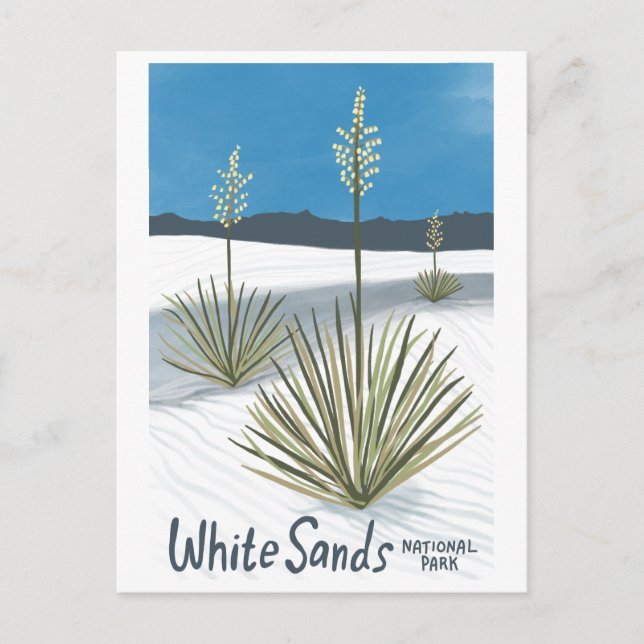 Cartes Pour Fêtes Annuelles Parc national des Sables Blancs Nouveau-Mexique Gy (Devant)