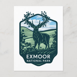 Cartes Pour Fêtes Annuelles Parc National Exmoor Joli Cerf