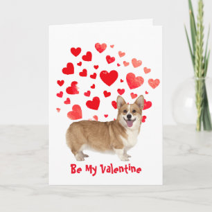 Cartes Pour Fêtes Annuelles Parce que j'aime mal vous Corgi Chien Valentine