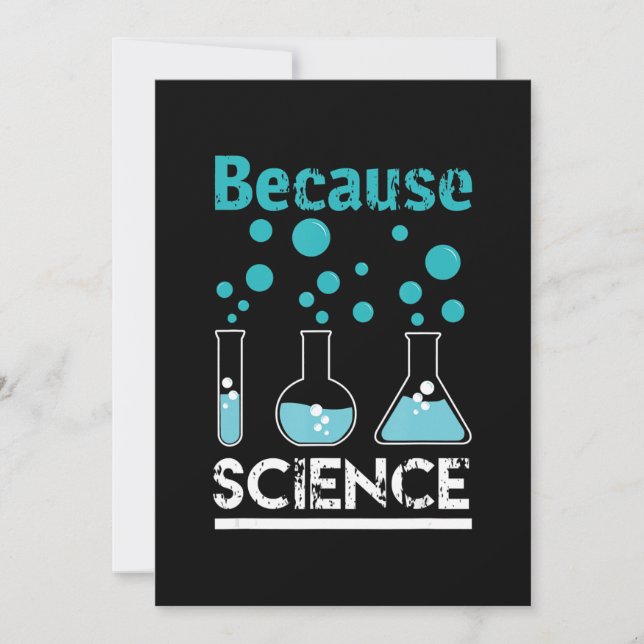 Cartes Pour Fêtes Annuelles parce que la science roche conception biologie, ch (Devant)