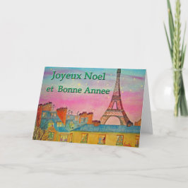 Cartes Pour Fêtes Annuelles Paris à Noël - Français !