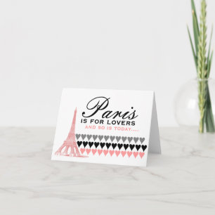 Cartes Pour Fêtes Annuelles Paris est pour des amants