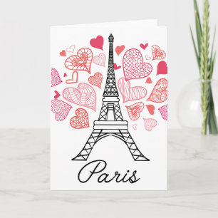 Cartes Pour Fêtes Annuelles Paris, France Love