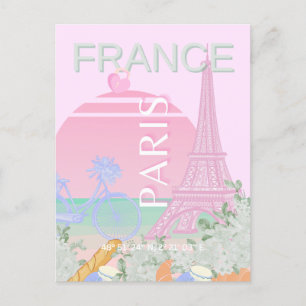 Cartes Pour Fêtes Annuelles Paris, France, Travel Art, Preppy, Pastel, Rose