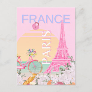 Cartes Pour Fêtes Annuelles Paris, France, Travel Art, Preppy, Pastel, Rose