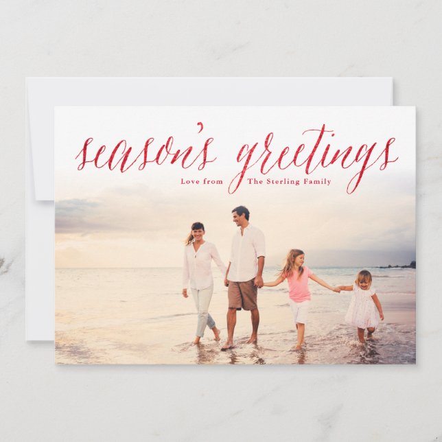 Cartes Pour Fêtes Annuelles Parties scintillant Bonnes Fêtes rouges Regarder p (Devant)