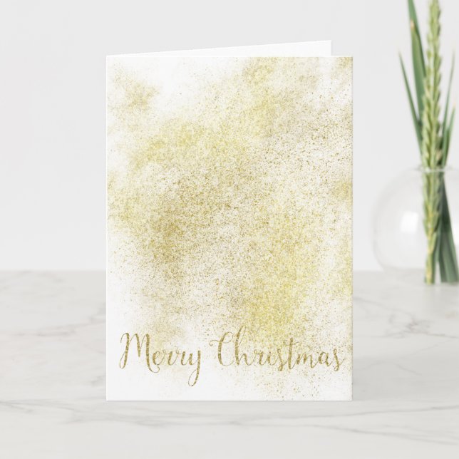 Cartes Pour Fêtes Annuelles Parties scintillant Gold Dream Faux (Devant)