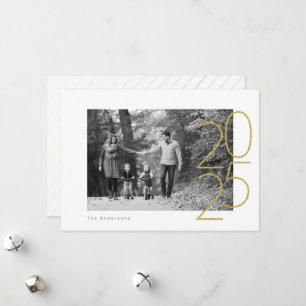 Cartes Pour Fêtes Annuelles Parties scintillant jouée 2025 Photo