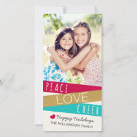 Parties scintillant Zig Zag Peace Love Cheer Photo