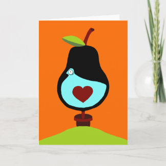 Cartes Pour Fêtes Annuelles Partridge dans un arbre à poires