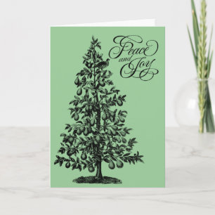 Cartes Pour Fêtes Annuelles Partridge dans un arbre à poires