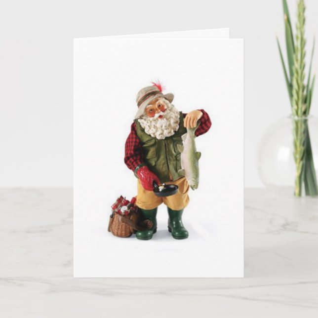 CARTES POUR FÊTES ANNUELLES PAS D'EXAGÉRATION PÊCHEUR SANT - MERRY CATCH (Devant)