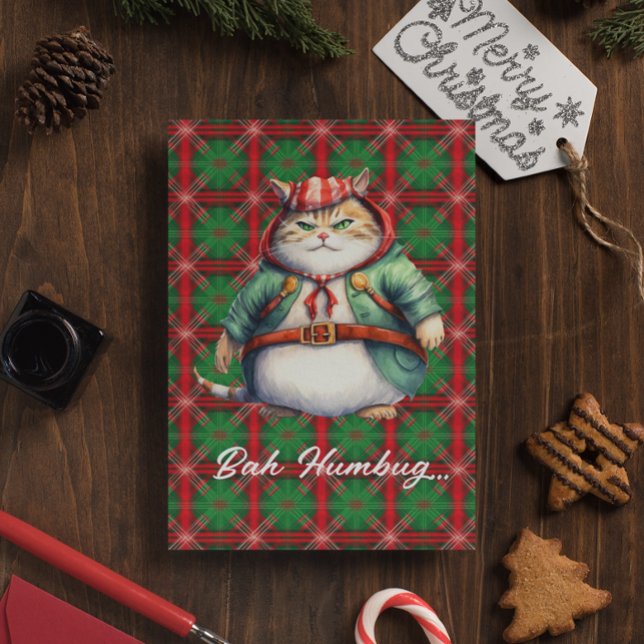 Cartes Pour Fêtes Annuelles Pas joyeux. Pas lumineux. Juste chat. — Drôle (Créateur téléchargé)
