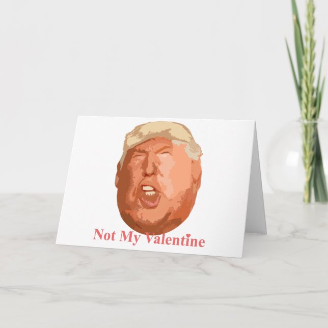 Cartes Pour Fêtes Annuelles pas ma valentine (Devant)