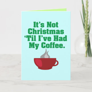 Cartes Pour Fêtes Annuelles Pas Noël jusqu'au café