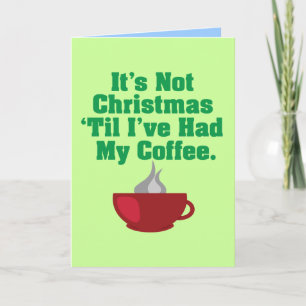 Cartes Pour Fêtes Annuelles Pas Noël jusqu'au café