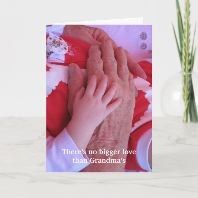 Cartes Pour Fêtes Annuelles Pas plus grand amour que Grand-mère (Devant)