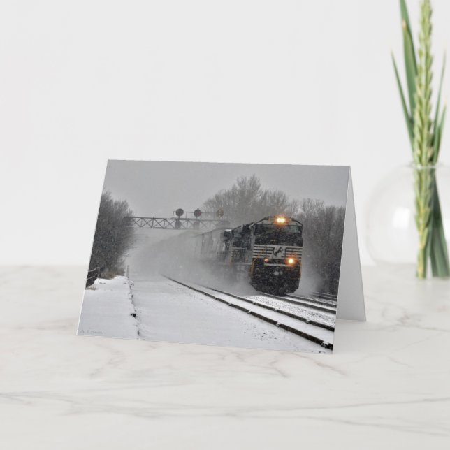 Cartes Pour Fêtes Annuelles Passage d'hiver (Devant)