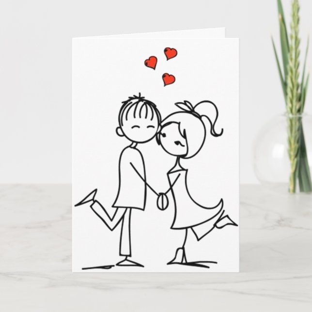 CARTES POUR FÊTES ANNUELLES PASSER LE RESTE DE MA VIE À ****T'ADIMER**** (Devant)