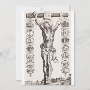 Cartes Pour Fêtes Annuelles Passion de Jésus crucifixion du Christ