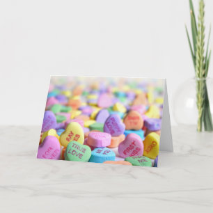 Cartes Pour Fêtes Annuelles Pastel Candy Hearts Messages Drôle Humour Valentin
