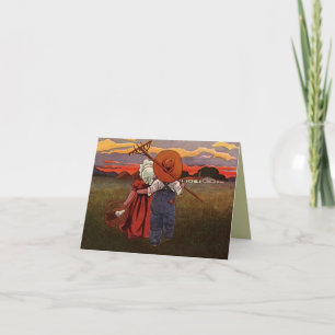 Cartes Pour Fêtes Annuelles Pastoral Accueil Ferme rurale Ranch Valentine's Ca