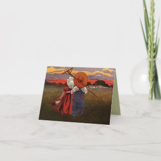 Cartes Pour Fêtes Annuelles Pastoral Accueil Ferme rurale Ranch Valentine's Ca