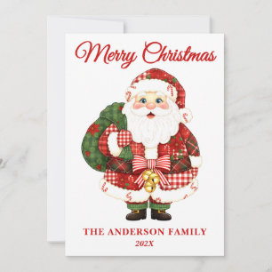 Cartes Pour Fêtes Annuelles Patchwork Noël du Père Noël