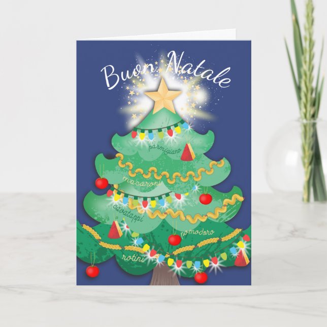 Cartes Pour Fêtes Annuelles Pâtes Noël chef cuisinier restaurant (Devant)