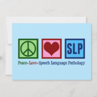 Pathologie du langage vocal Paix Amour SLP Bleu