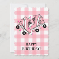Patinage à roulettes Patinage rose En vichy Annive