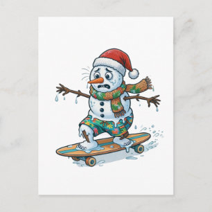 Cartes Pour Fêtes Annuelles Patineur en pain d'épices Noël 2026 Vacances