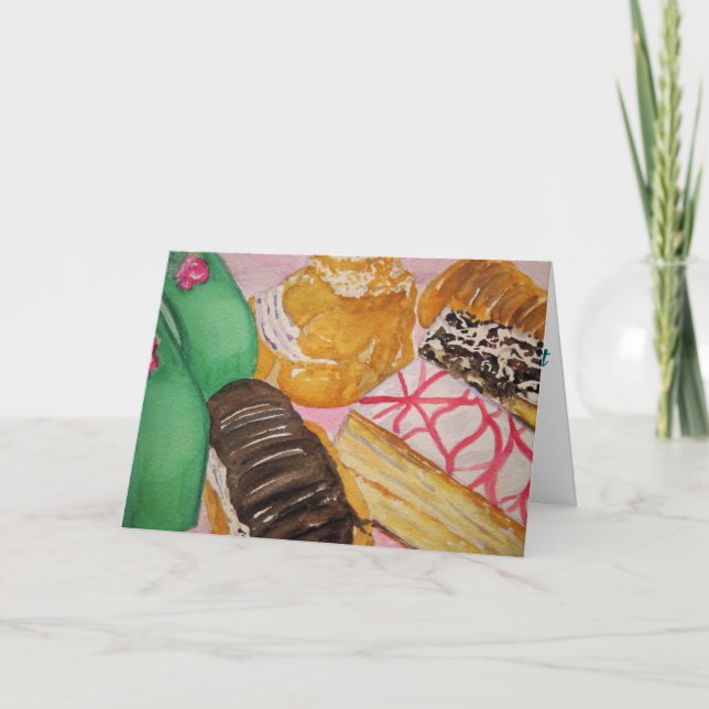 Cartes Pour Fêtes Annuelles Pâtisseries italiennes (Devant)