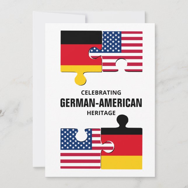 Cartes Pour Fêtes Annuelles patrimoine ALLEMAND-AMÉRICAIN (Devant)