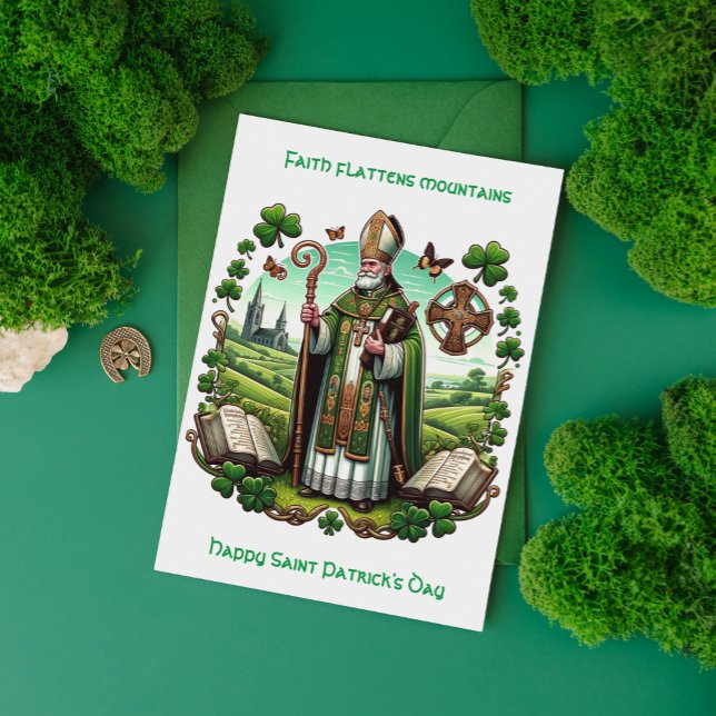 Cartes Pour Fêtes Annuelles Patrimoine irlandais : évêque traditionnel Saint P (Créateur téléchargé)