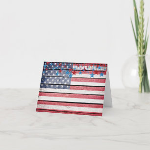 Cartes Pour Fêtes Annuelles Patriotique / Noël / Fête du drapeau américain