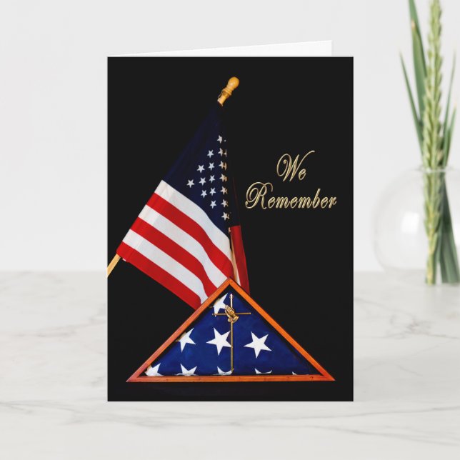 CARTES POUR FÊTES ANNUELLES PATRIOTIQUE, RÉMEMBRANCE - DRAPEAU INCASSÉ (Devant)