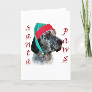 Cartes Pour Fêtes Annuelles Pattes de Père Noël de poseur anglais