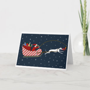 Cartes Pour Fêtes Annuelles Pattes de Père Noël et Roo-Dy