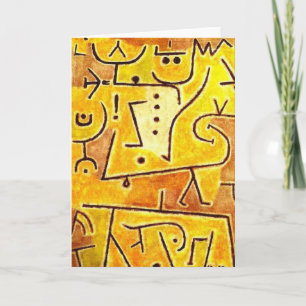 Cartes Pour Fêtes Annuelles Paul Klee - Manteau rouge