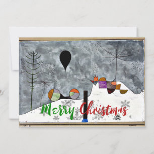 Cartes Pour Fêtes Annuelles Paul Klee - Winter, abstract art Christmas