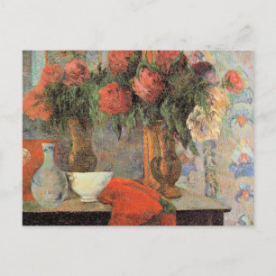 Cartes Pour Fêtes Annuelles Paull Gauguin, Nature morte avec bol blanc,