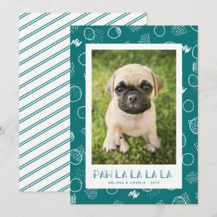 Cartes Pour Fêtes Annuelles Paw La La La   Photo pour animaux