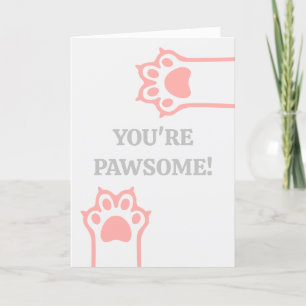 Cartes Pour Fêtes Annuelles Pawsome & Funny Valendtine's Day