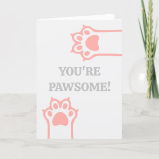 Cartes Pour Fêtes Annuelles Pawsome & Funny Valendtine's Day