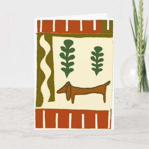 Cartes Pour Fêtes Annuelles Pays Bonnes Fêtes Dachshund