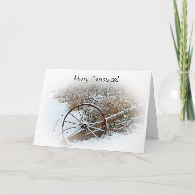 Cartes Pour Fêtes Annuelles Pays hiver (Devant)
