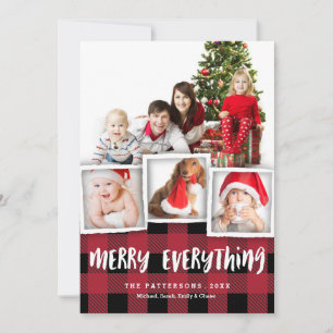 Cartes Pour Fêtes Annuelles Pays Plaid Joyeux Tout Noël Photo